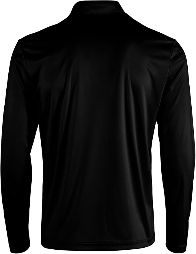 Men's Long Sleeve Golf Shirt Quick Dry 3 Button Work Fishing Outdoor Casual - Image 4