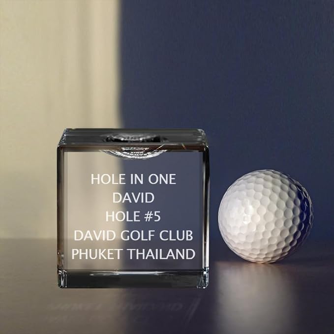 Personalized Hole in One Golf Ball Display Case, Custom Name Hole in One Golf - Image 6