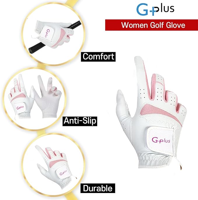 J&S Sporting G-Plus Women's Ladies Golf Gloves, Both Hand/Left Hand or Right - Image 4