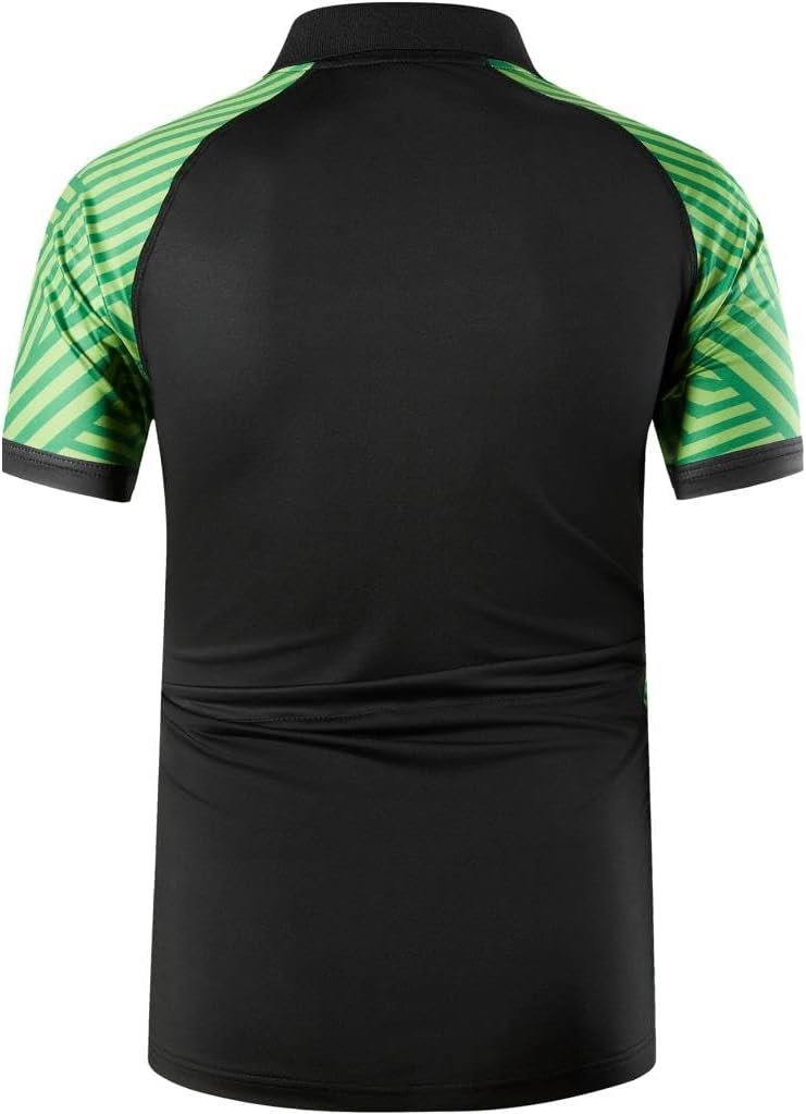 jeansian Men's Sport Outdoor Quick Dry Fit Short Sleeves Polo Tee Shirt Tshirt T-Shirt Tops Golf Tennis Bowling LSL195