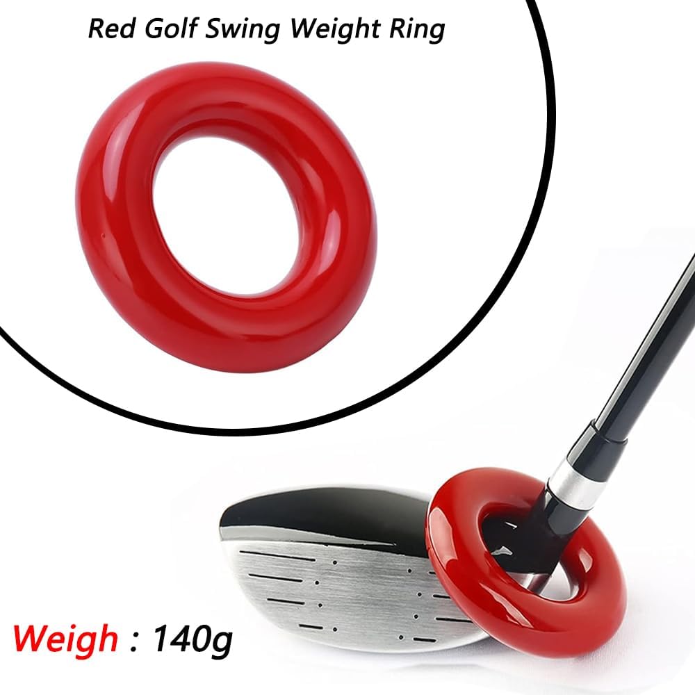 2 PCS Golf Swing Weight Ring and 10 PCS Golf Lead Tape.Golf Club Head Weight Device and Golf Weight Lead Strap are Used for Golf Club Swing and Weight Adjustment Training.