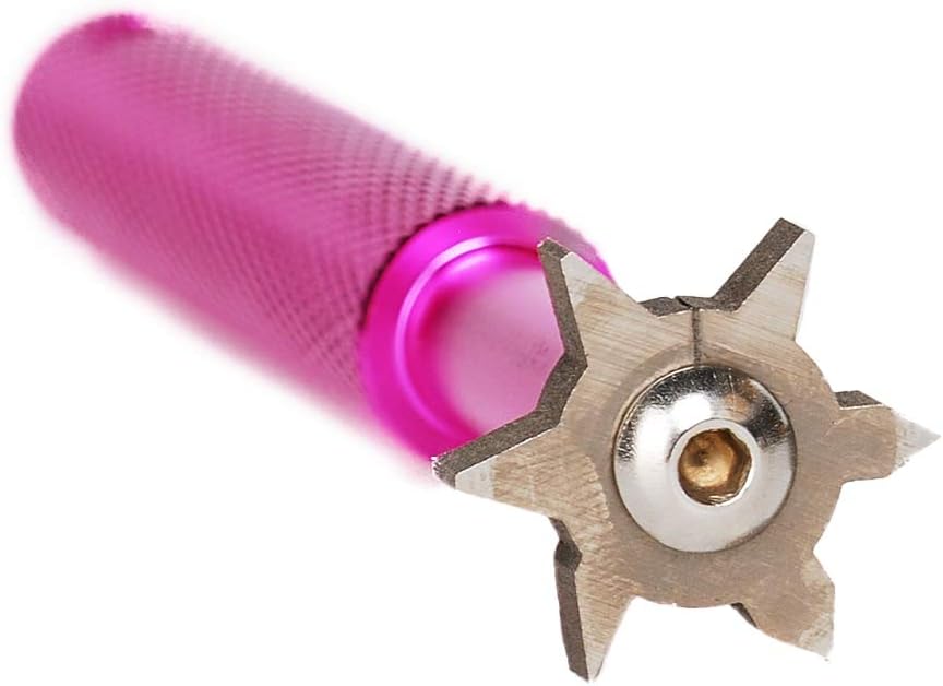 HIFROM Groove Sharpener with 6 Heads - Golf Club Groove Sharpener Re-Grooving Tool and Cleaner for All Irons Pitching Sand Lob Gap and Approach Wedges and Utility Clubs ¡