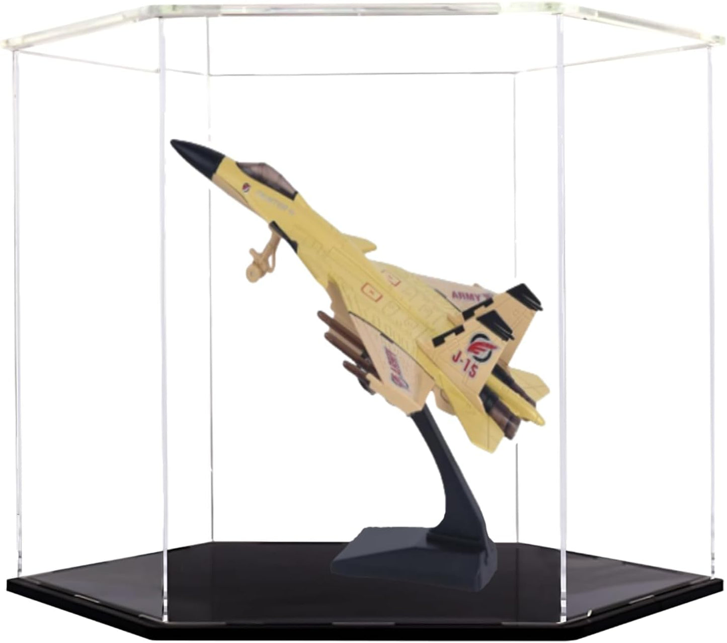 Hat Display Case,Baseball Cap hat Box,Hexagons Clear Acrylic Display Case Baseball or Snapback Caps/Cap of Any Mini (10 inx 8.7 in x 7.9 in)