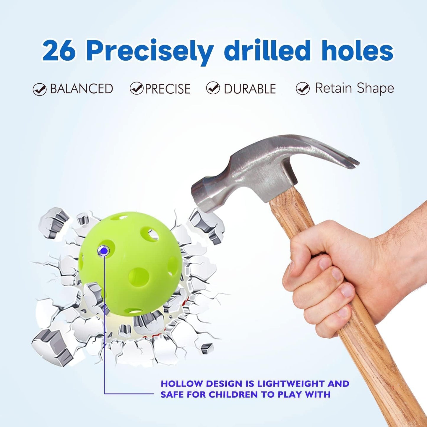 GSE Games & Sports Expert Practice Baseballs, Plastic Baseballs Training, Hollow Airflow Softballs for Pitching, Batting, Catching for All Skill Levels (Several Styles Available)