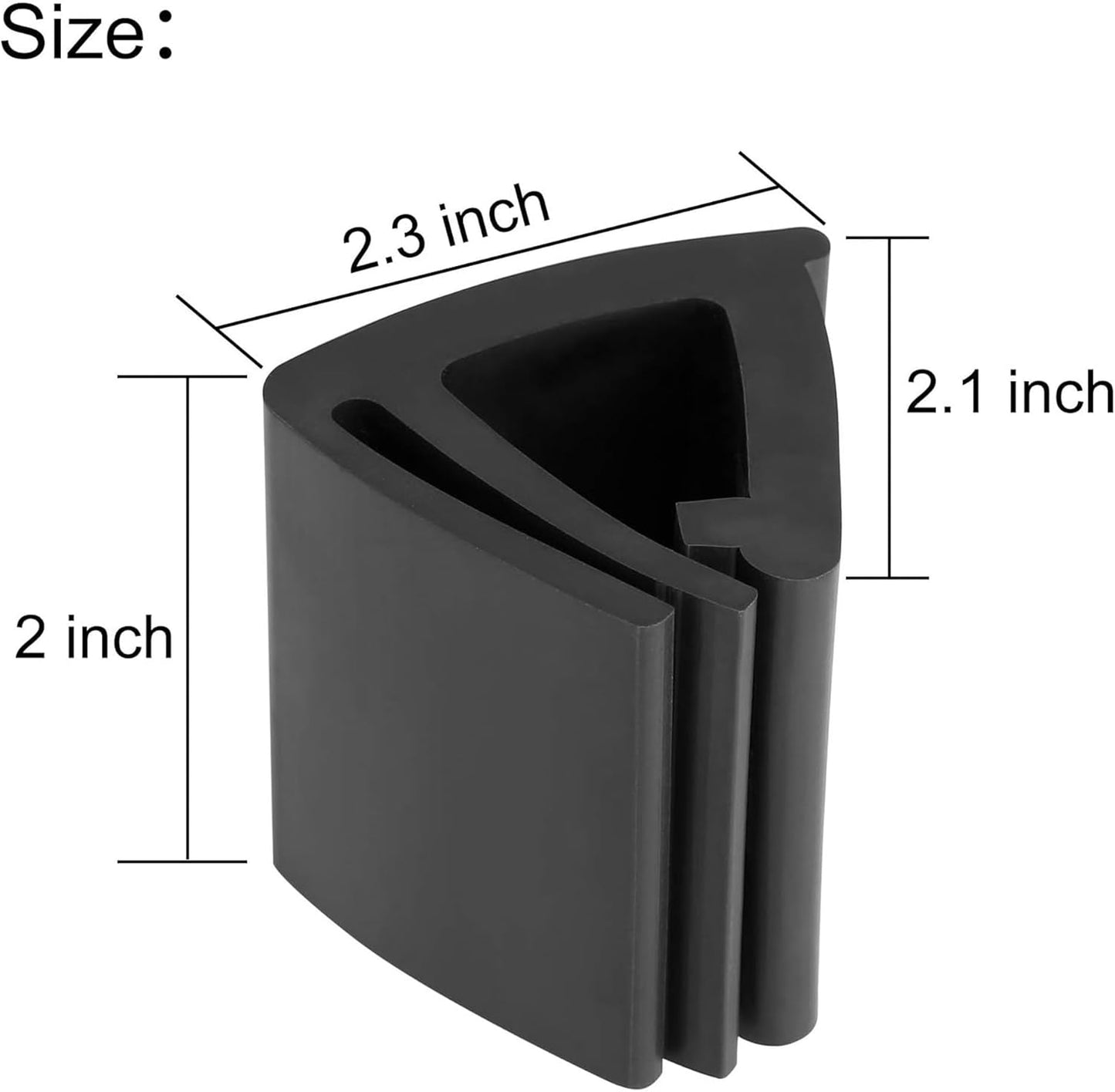 10L0L Universal Golf Cart Windshield Retaining Clips for Yamaha EZGO Club Car, Rubber Top Grip OEM# 102005801, Set of 2