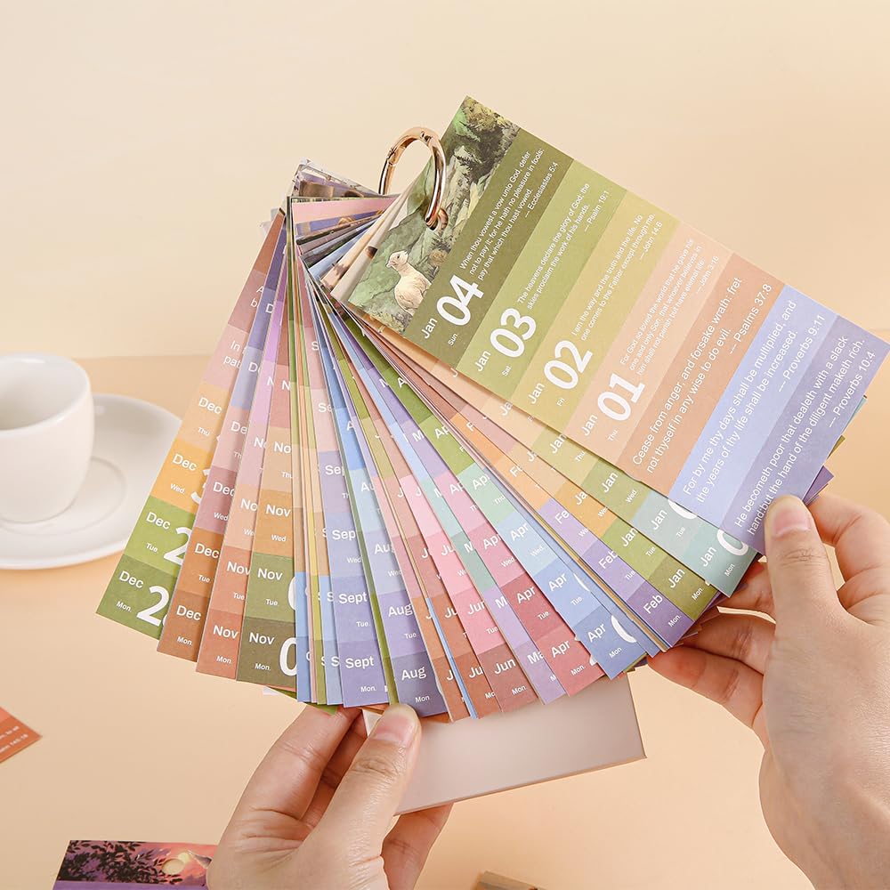 2026 calendar 2026 desk calendar January-December Calendar Bible Theme 8.7“ x4” Desk Calendars for Office Home Planning & Organizing