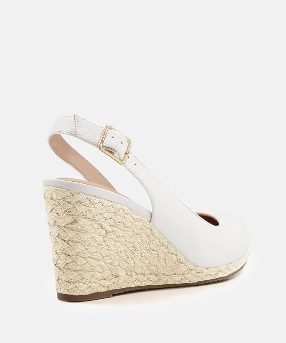 Womens Espadrilles Wedge Sandals Closed Toe Slingback Wedges Pumps Platform - Image 5