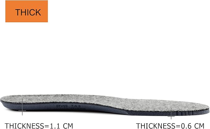 Thick Merino Wool Insoles for Women Fur Fleece Shoes Inserts Memory Foam - Image 7