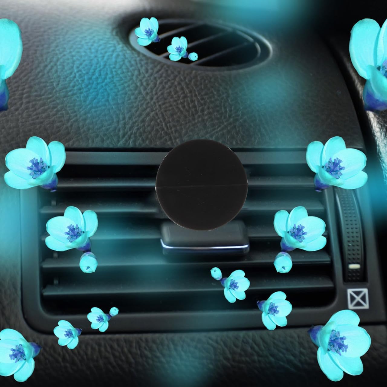 100pcs Square Head Car Vent Clips, Air Freshener Car Outlet Perfume Auto Air Conditioner Clips with Plastic Slot Head for Office Home