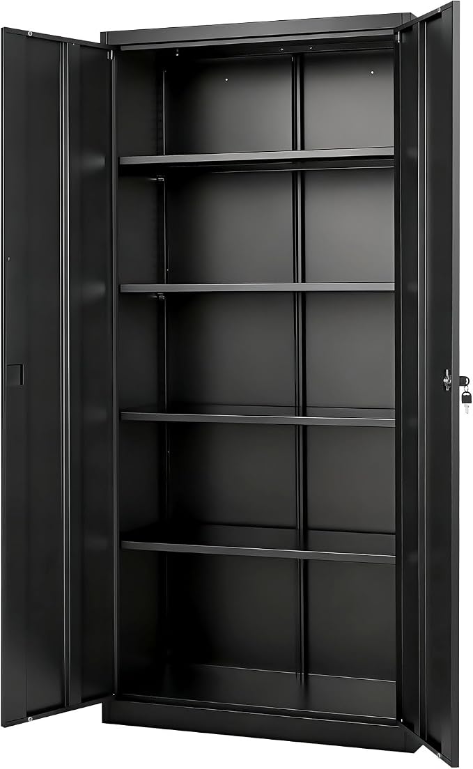 VEVOR Metal Storage Cabinet, Steel Garage Cabinet - Image 9
