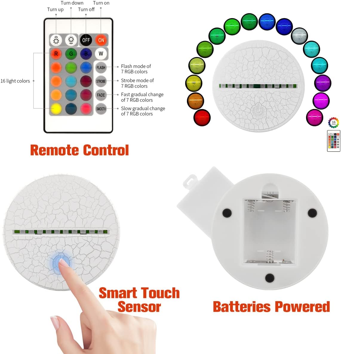 i-CHONY Basketball 3D Night Light,Sports Fan Room Decor,16 Colors Changing Dimmable NBA Basketball Lamp for Children's Room Decorations,Holiday Christmas Gifts