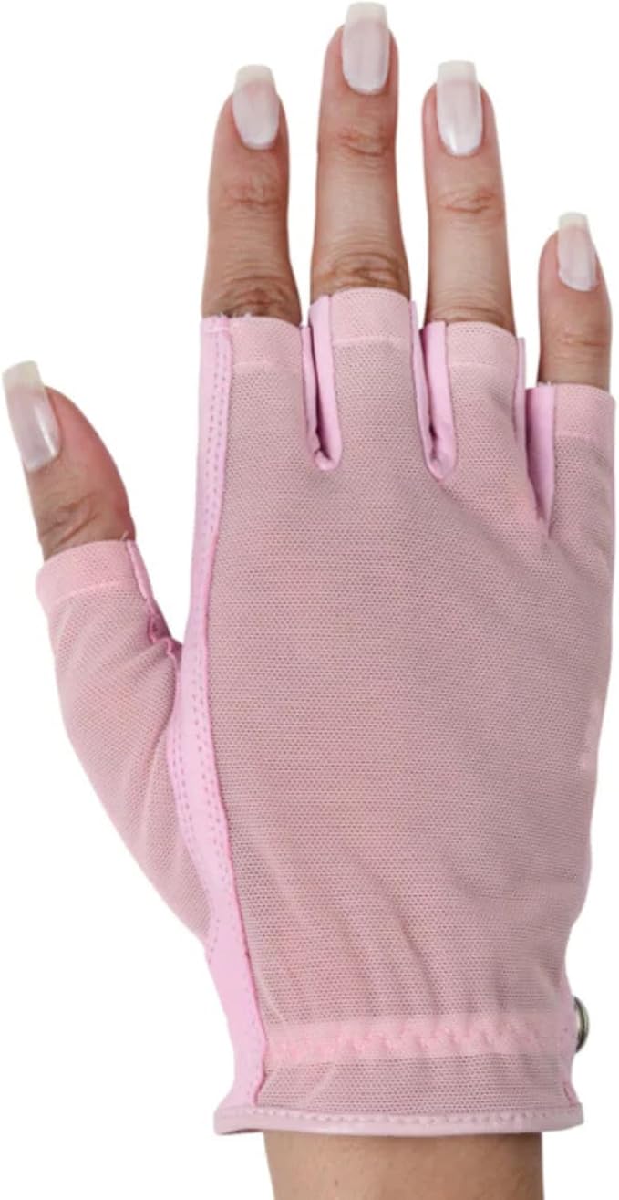 Solar Tan Women’s Half Golf Glove | SPF 10 UV-Filter Fabric, Breathable Cooling by LadyClassic