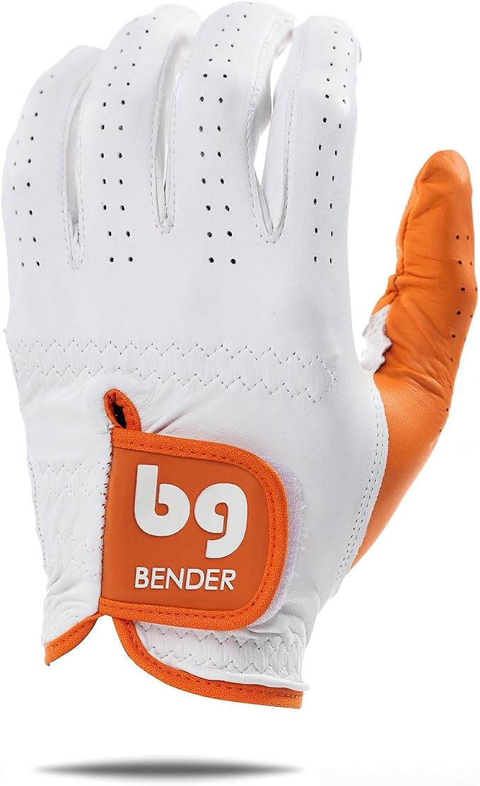 BG Bender - Mens Golf Glove, Durable Leather Golf Gloves, Unique Golf Gloves by BenderGloves