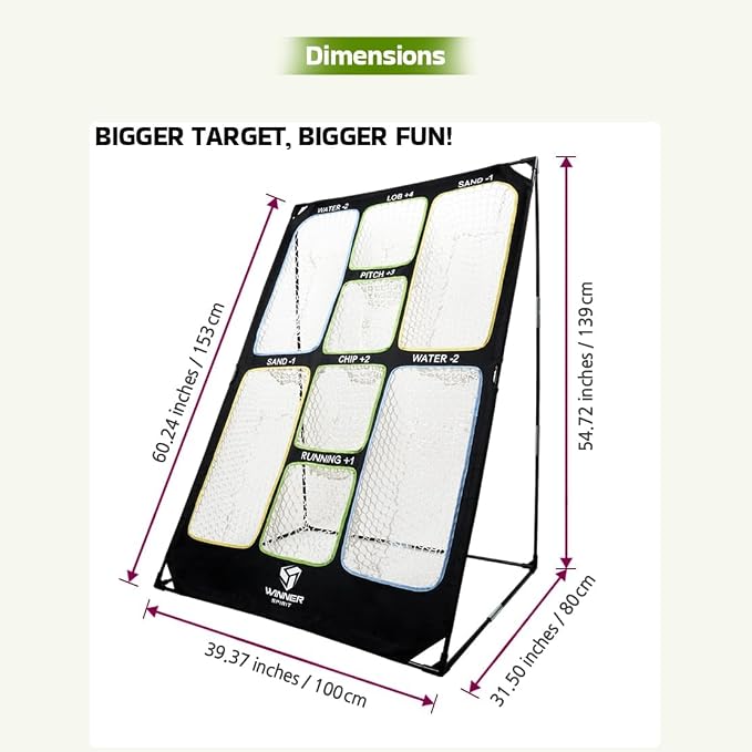 WINNER SPIRIT Play 707 Golf Chipping Game Net - Image 6