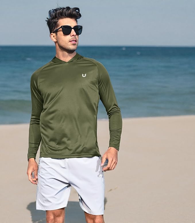 NORTHYARD Men's UPF 50+ Hoodie Shirts Long Sleeve Sun Protection Fishing Swim - Image 6