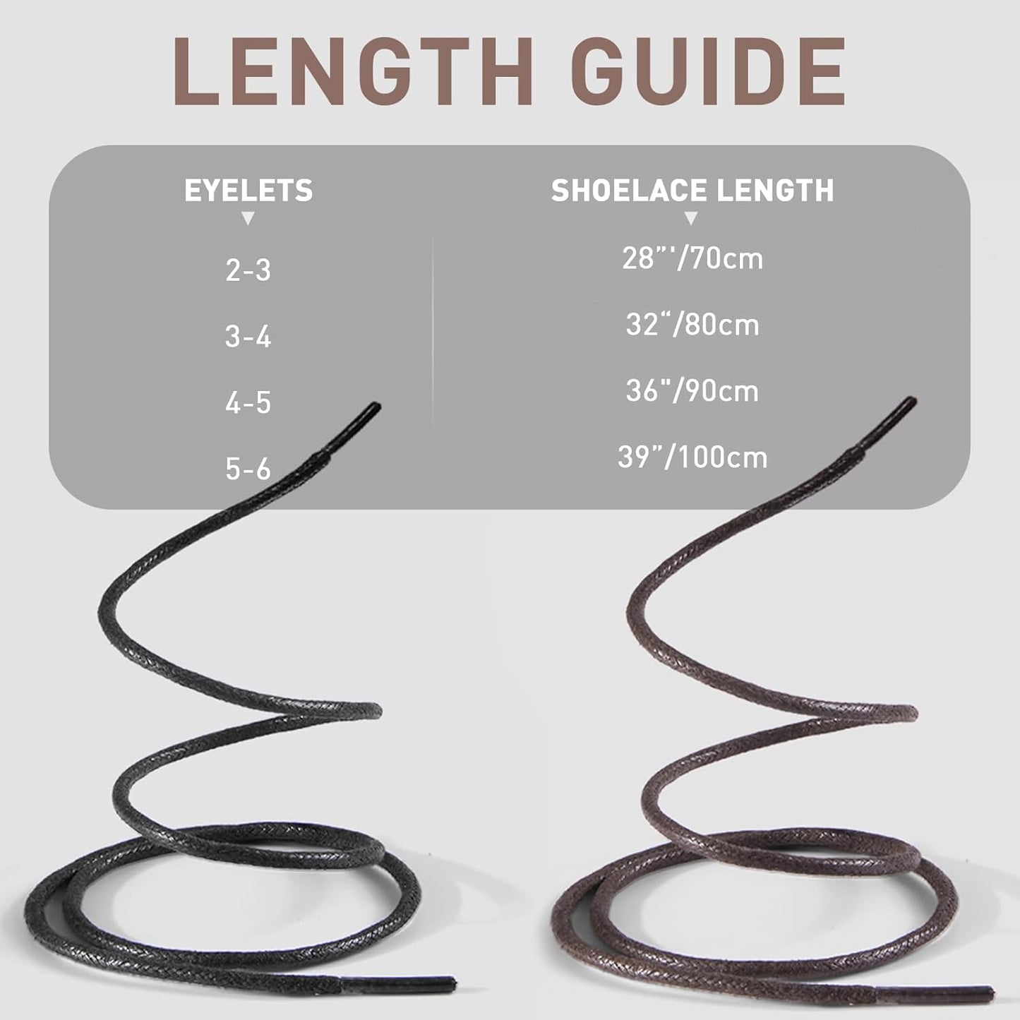 2 Pairs Waxed Golf Shoelaces for FootJoy Shoes, 3/32"(2.5mm) Oxford Thin Dress Shoe Laces Replacement Strings