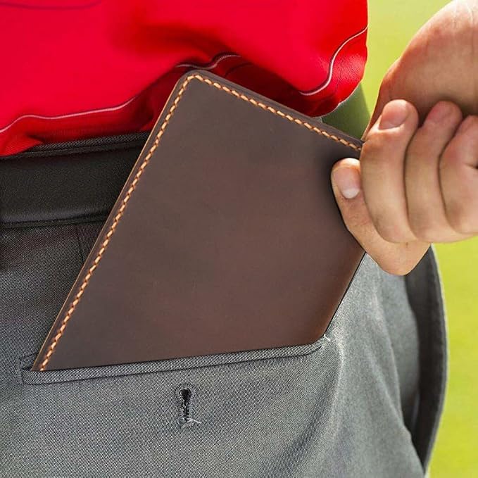 Personalized Leather Golf Scorecard & Yardage Book Holder, Personalized Golf - Image 4