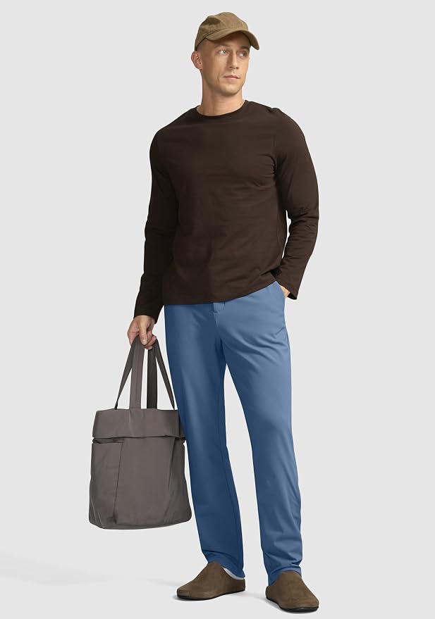 Soothfeel Men's Fleece Lined Pants 30"/32"/34" Golf Work Dress Pants Casual - Image 6