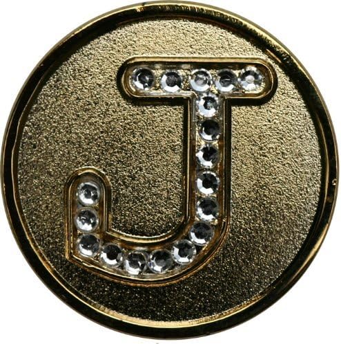 Monogram Initial Golf Ball Marker by Unknown