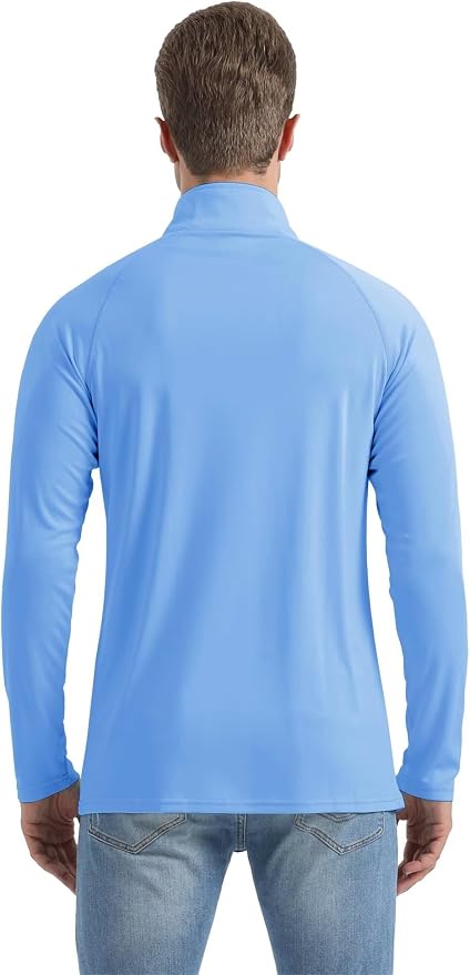 Boladeci Men's UPF 50+ Sun Shirts 1/4 Zip Long Sleeve SPF UV Protection - Image 7