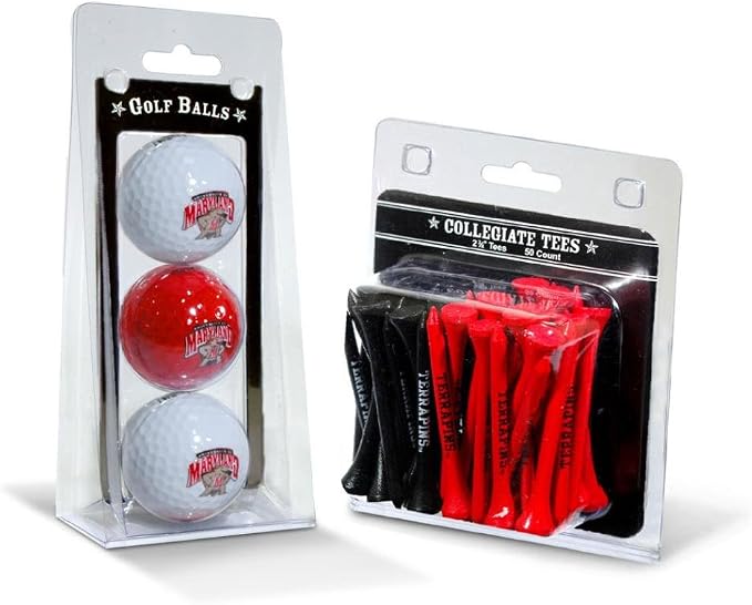 Team Golf NCAA Logo Imprinted Golf Balls & 2-3/4" Regulation Golf Tees by TeamGolf