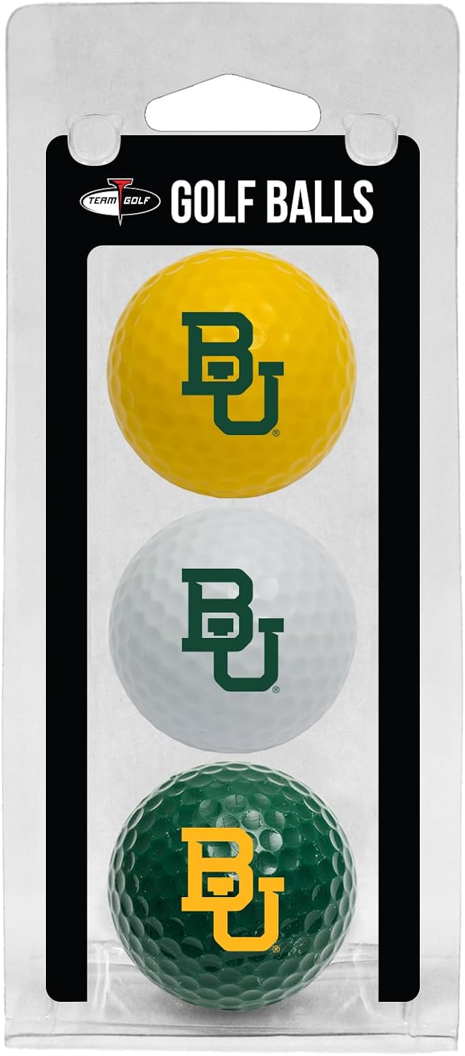 Team Golf NCAA Regulation Size Golf Balls, 3 Pack, Full Color Durable Team by TeamGolf