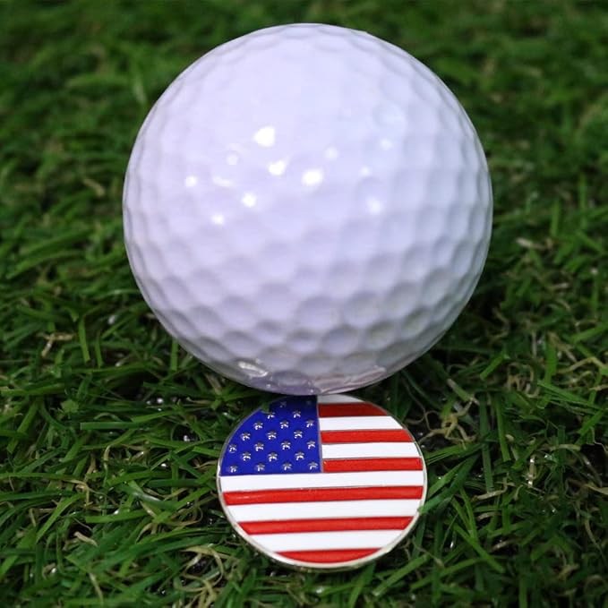 Lot of 10 Golf Ball Markers Assorted Patterns - Image 3