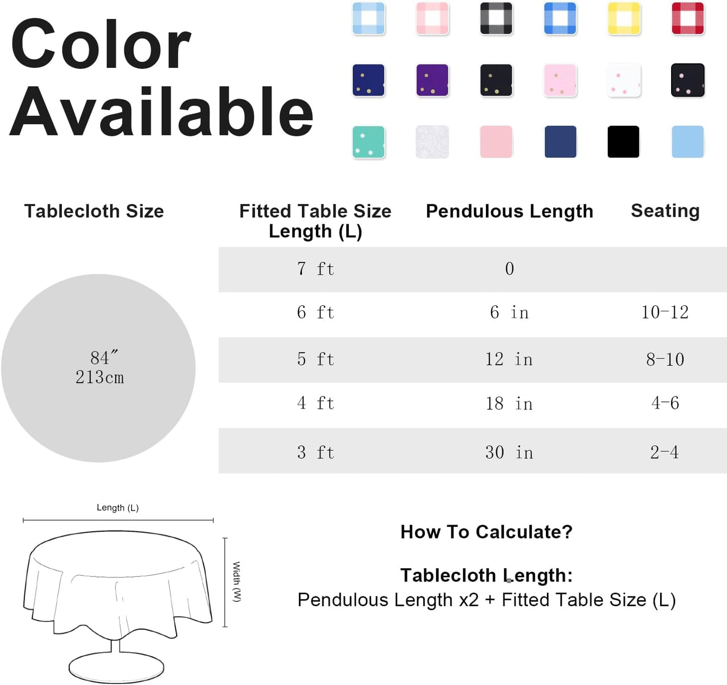 12 Pack Round Disposable Light Yellow Tablecloth, Light Yellow Plastic Table Cloths for Parties Disposable, 84x84 in Waterproof Camping Tablecloth for Birthday Party Baby Shower Picnic School