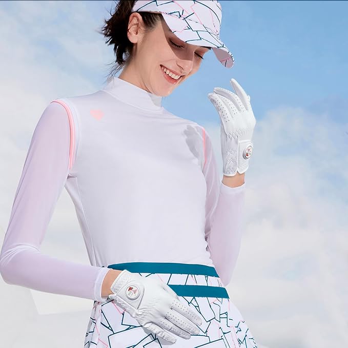 FINGER TEN Golf Gloves Women All Premium Cabretta Leather 1 Pack, Soft - Image 7