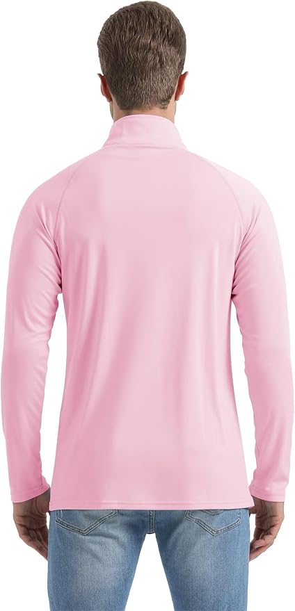 Boladeci Men's UPF 50+ Sun Shirts 1/4 Zip Long Sleeve SPF UV Protection - Image 7