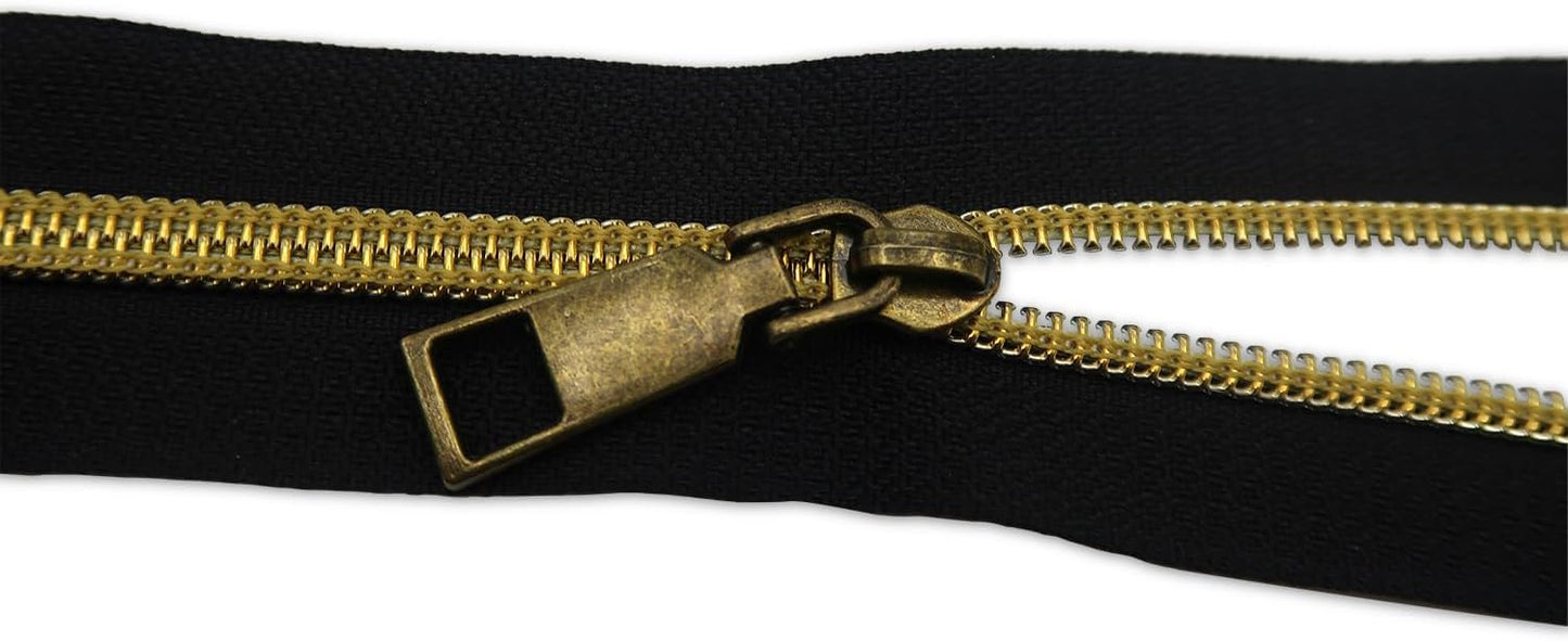 HOLSHUN #5 Zipper Sliders Zipper Pull 30pcs Bulk Heavy Duty Metal Antique Bronze Pulls for #5 Nylon Coil Zippers Replacement Luxury Bag Hardware Luggage & DIY Craft Supplies