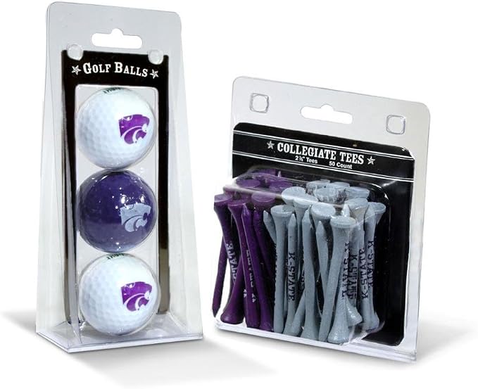 Team Golf NCAA Logo Imprinted Golf Balls & 2-3/4" Regulation Golf Tees by TeamGolf