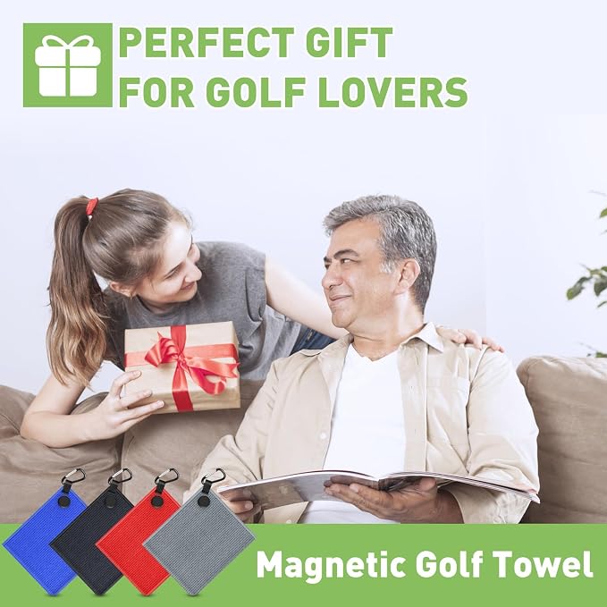 2 Pack Magnetic Golf Towels - Image 7