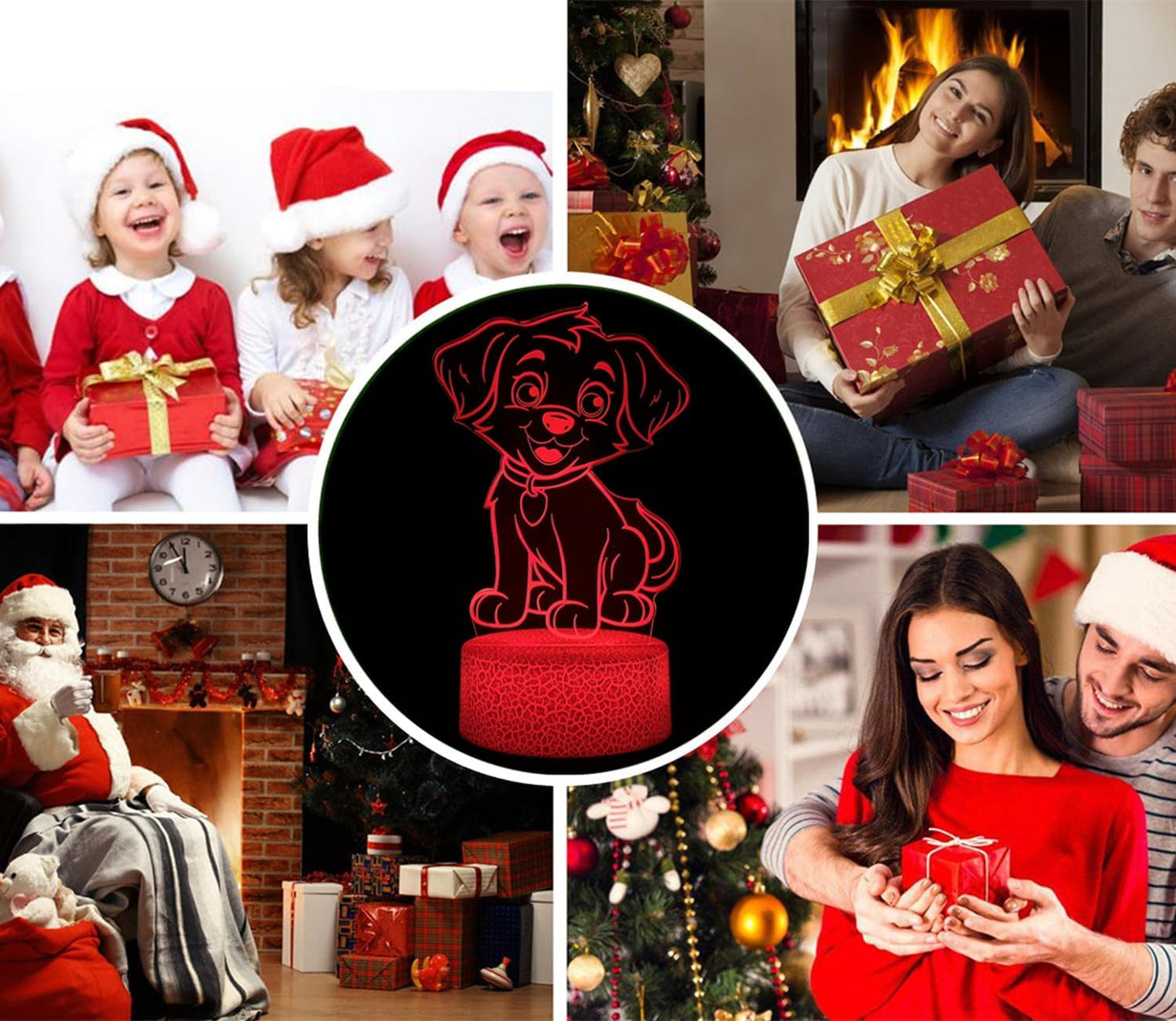 i-CHONY Dog Night Light for Kids,16 Colors Change Cute Puppy Lamp with Remote Control,Smart Touch,USB Cable,Bedroom Bedside Lamp,Dimmable Dog Toys for Kids Boys Girls Christmas Birthday Gift