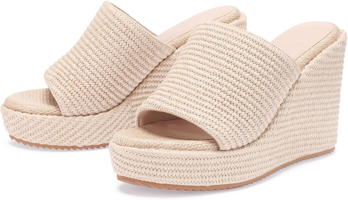 VICKI·VICKI Wedges for Women Platform Sandals Wedge Heels for Sandals - Image 7