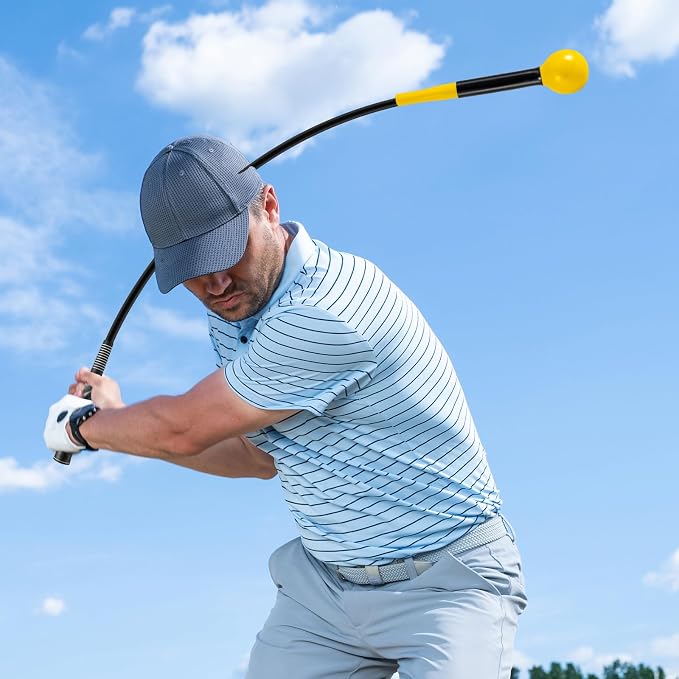 GYMAX Golf Swing Trainer, Warm-Up Stick - Image 9