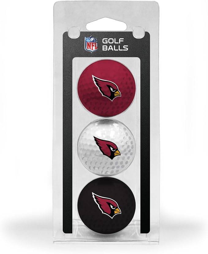 Team Golf NFL Regulation Size Golf Balls, 3 Pack, Full Color Durable Team by TeamGolf