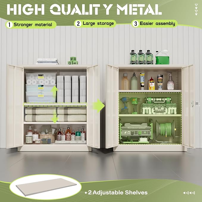 SUNCROWN Metal Storage Cabinets, 36”Locking Cabinet - Image 7