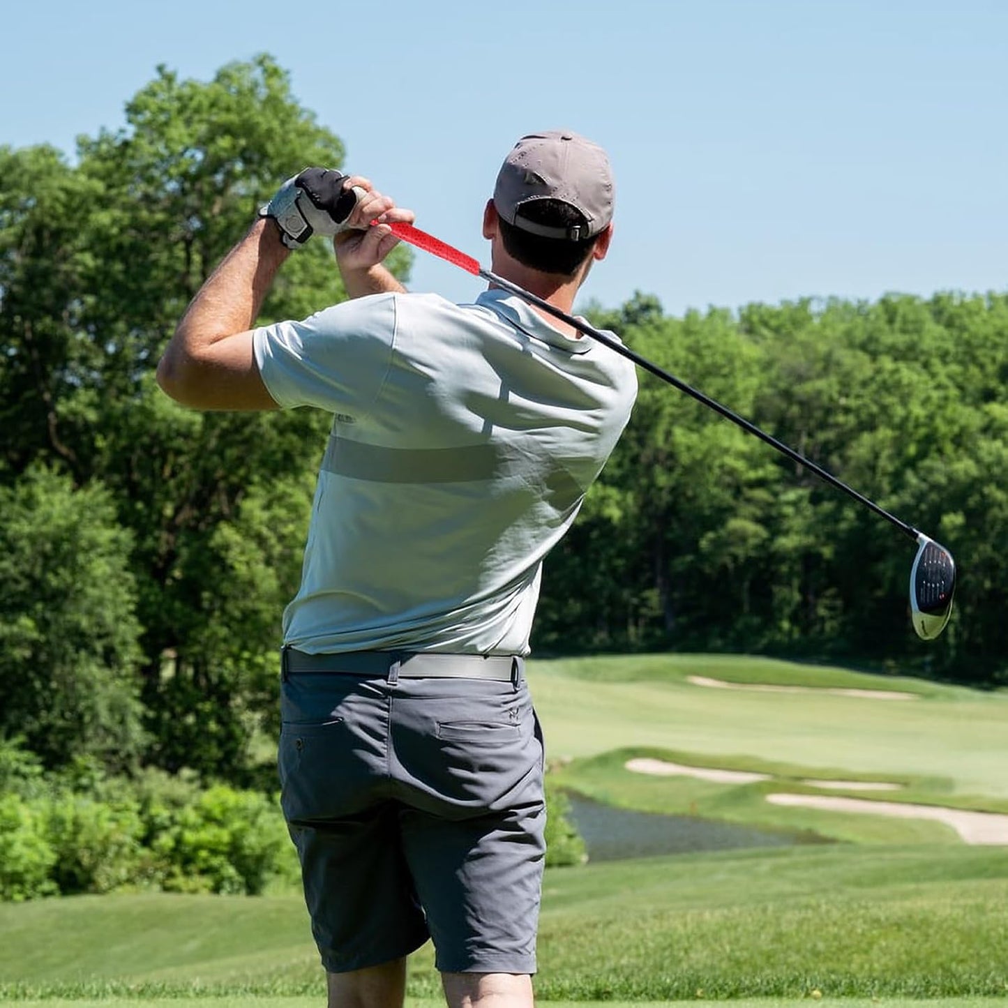 2 Pack Golf Grip Wrapping Tape, Quick Replacement with New Grip, Red Wrapped Golf Grip Strap for Golf Club Grips