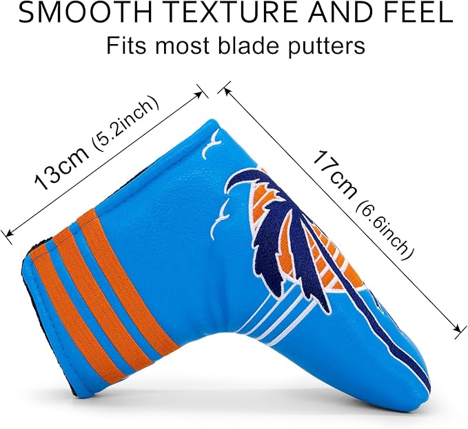 Montela Golf Club Covers Summer Coconut Tree Golf Putter Cover Driver Cover - Image 7