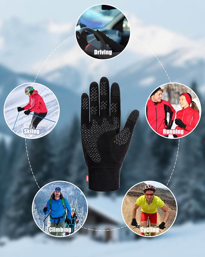 Aegend Lightweight Winter Gloves - Image 9