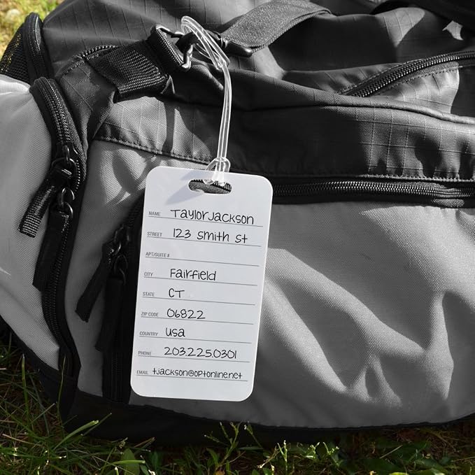 ChalkTalkSPORTS Golf Luggage & Bag Tag | Personalized Crossed Golf Clubs | - Image 6