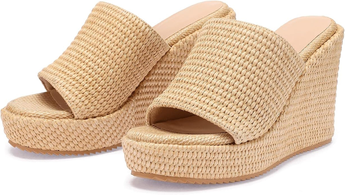 VICKI·VICKI Wedges for Women Platform Sandals Wedge Heels for Sandals - Image 7