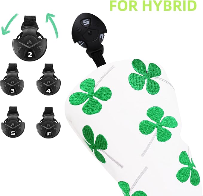 Golf Club Head Covers, Lucky Clover Golf Club Covers - Image 7