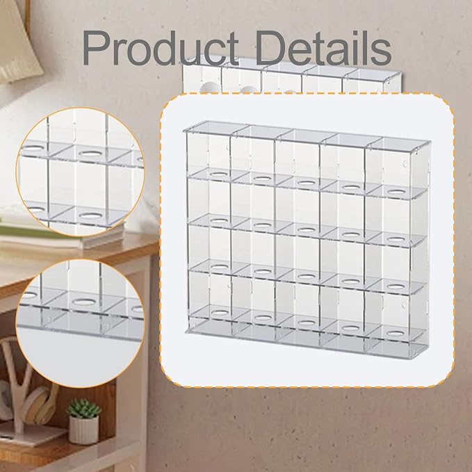 Acrylic Golf Ball Display Rack Storage Holder Case Collection Practical Clear - Image 7