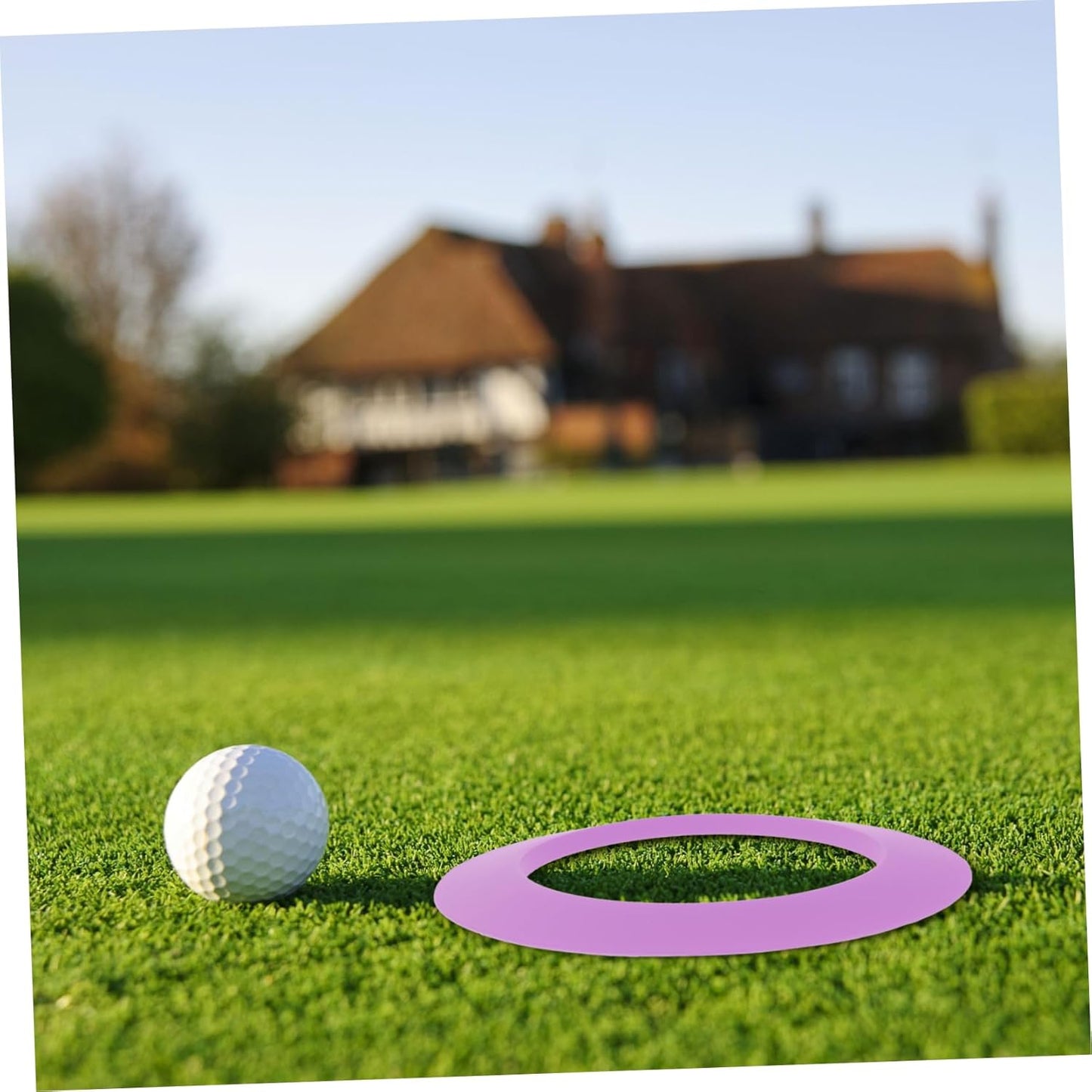 1pc Golf Putting Practice Cup Reducer Ring Portable Direction Training Aid for Use Lightweight Purple Golf Hole Target for Skill Levels