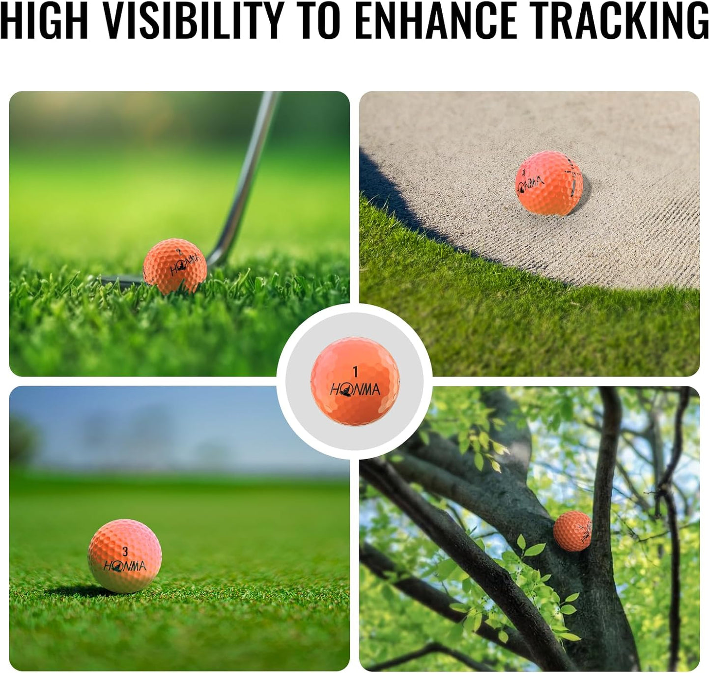 Honma D1 Distance Golf Balls,Extra Soft Feel with Long Distance,High Speed Core with Low Spin Design,Low Compression Golfballs Perfect for Men,Women Beginners,1 Dozen