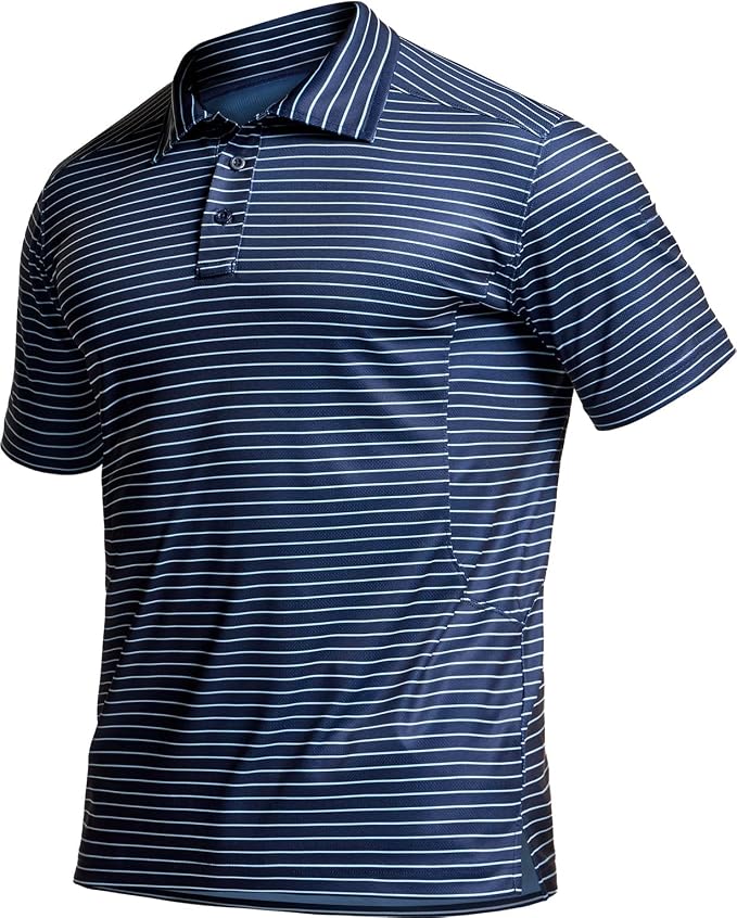 CQR Men's Polo Shirts, Tactical Short Sleeve Golf Performance Shirts, - Image 9