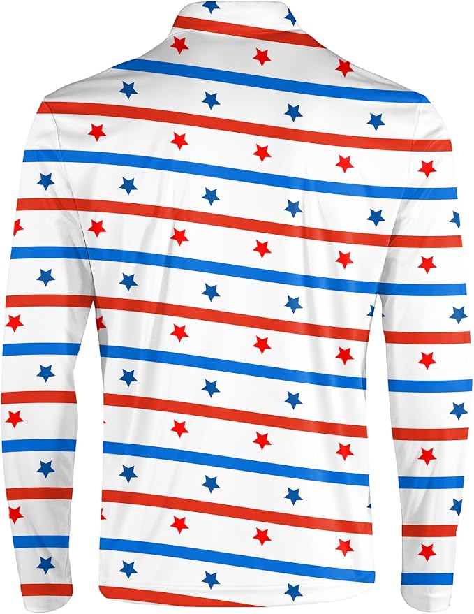 Men's Long Sleeve Golf Shirt Quick Dry 3 Button Work Fishing Outdoor Casual - Image 4