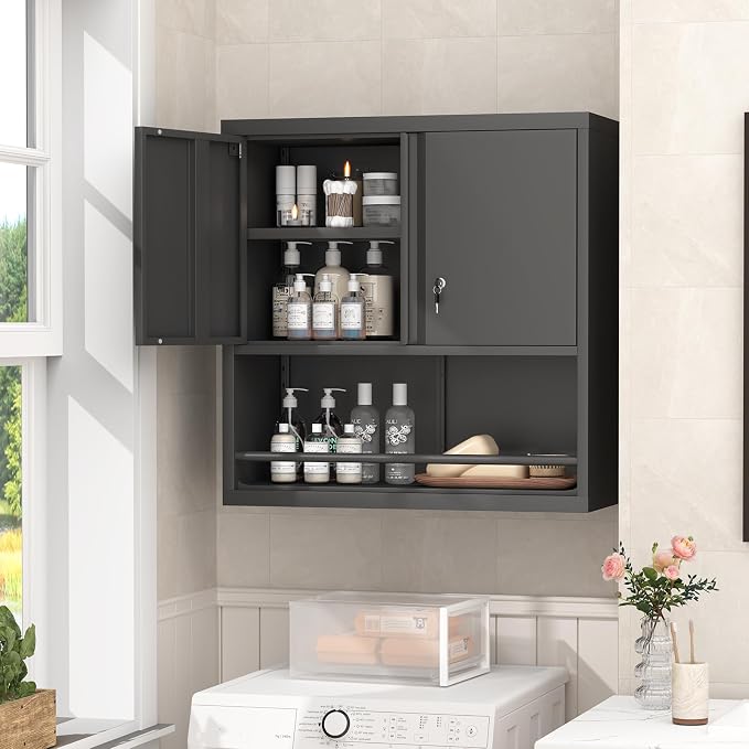 GREATMEET 31" H Metal Garage Storage Cabinets - Image 8